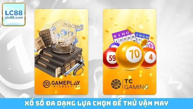 Xổ số đa dạng lựa chọn để thử vận may